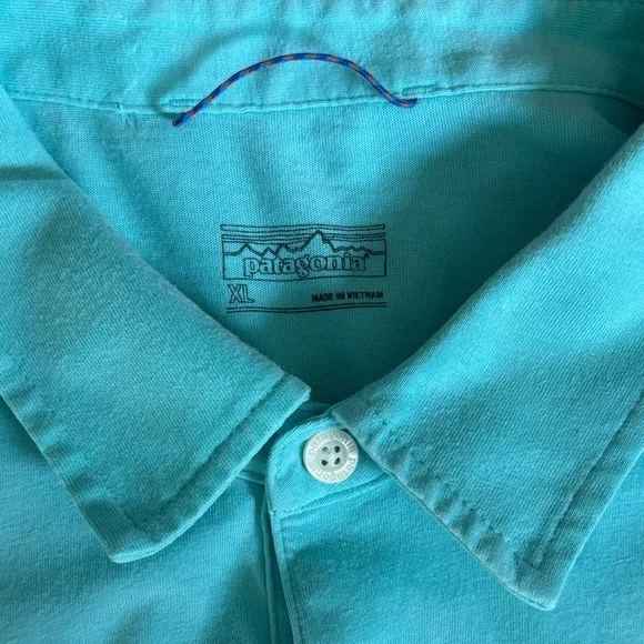 Patagonia Turquoise Polo Shirt - Picture 2 of 4